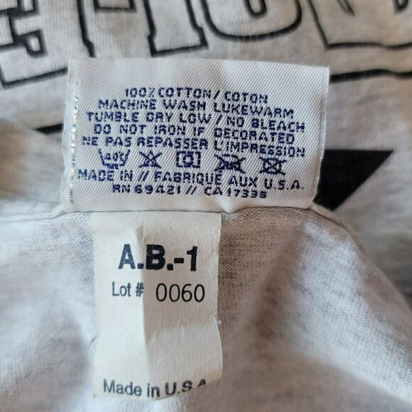 Vintage Reebok Single Stitch UNLV '96 Softball Classic Gray T-Shirt Adult Large - Picture 9 of 9